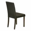 Monarch Specialties Dining Chair, Set Of 2, Side, Upholstered, Kitchen, Dining Room, Brown Leather Look, Brown Wood Legs I 1303